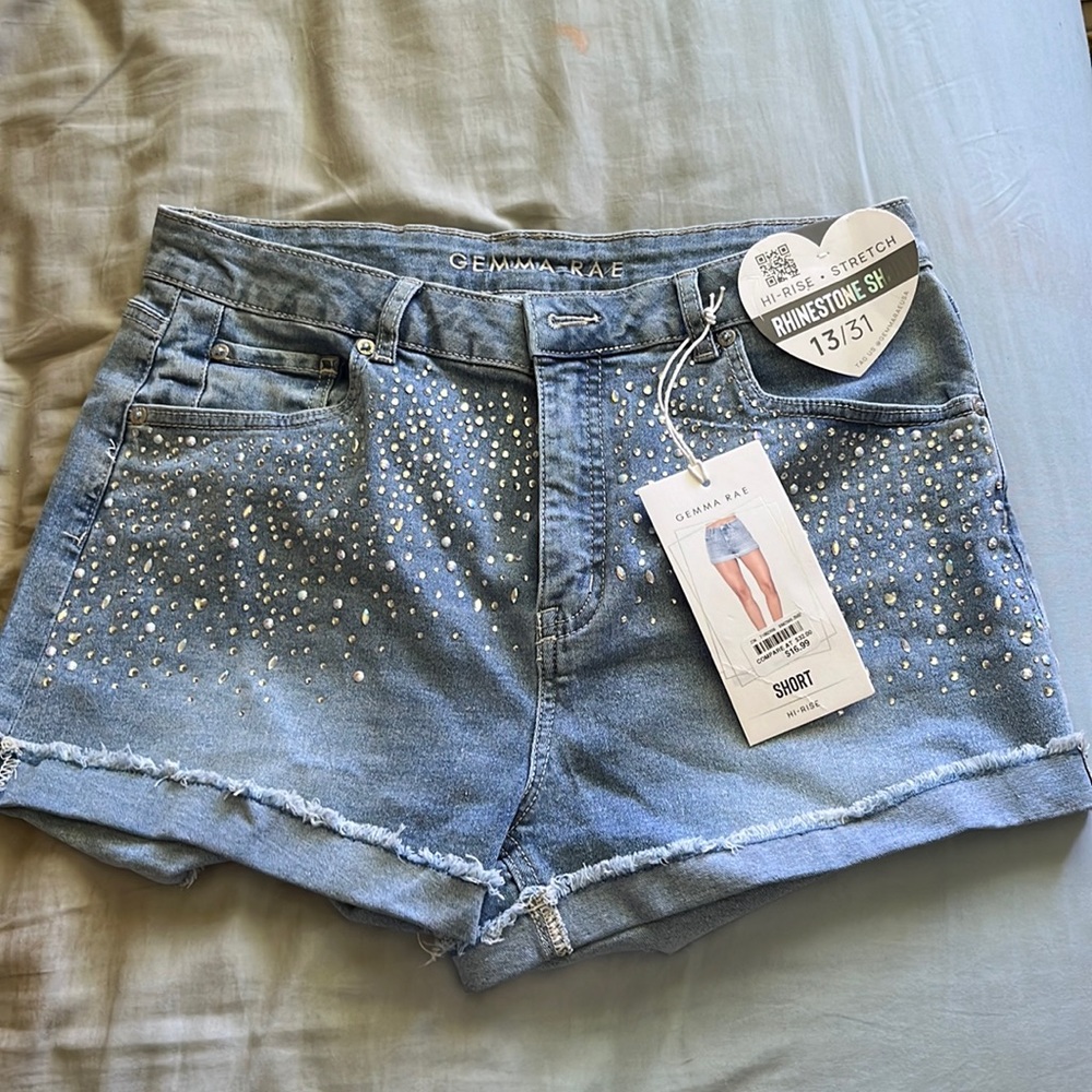Gemma Rae size 13 rhinestone shorts